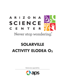 solarville activity elodea o2