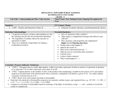 Math Grade 5 - Rockaway Township School District