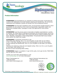 HYDROGENIC was developed by our chemists to enhance the