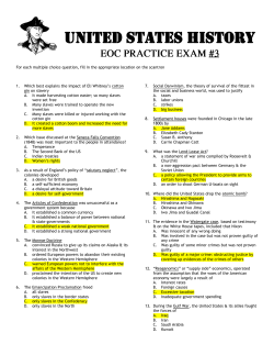 test #3 answer sheet - Laurel County Schools