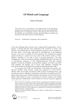 Of Minds and Language