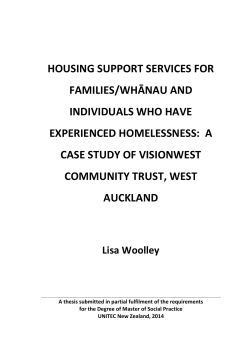 Read more about supportive Housing in Lisa Woolley`s Thesis