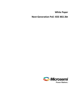 Next-Generation PoE: IEEE 802.3bt White Paper