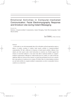 Emotional Activities in Computer-mediated Communication: Facial
