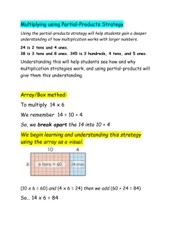 Multiply partial product