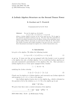 A Leibniz Algebra Structure on the Second Tensor Power