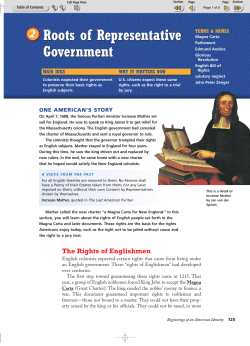 Roots of Representative Government