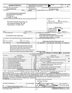 Alliant Contract Standard Form 26 ( GS00Q09BGD0046)