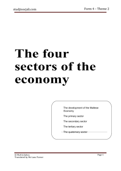 The four sectors of the economy