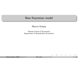 New Keynesian model