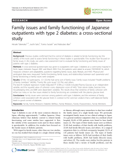 Family issues and family functioning of Japanese outpatients with