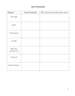 Figure Area formula