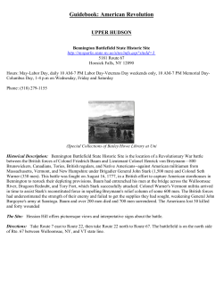 Guidebook: American Revolution - The Hudson River Valley Institute