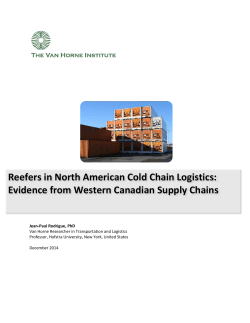 Reefers in North American Cold Chain Logistics