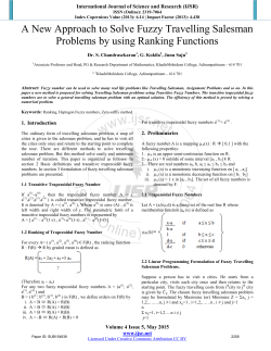 A New Approach to Solve Fuzzy Travelling Salesman Problems by