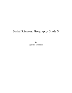 Social Sciences: Geography Grade 5