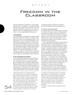Freedom in the Classroom