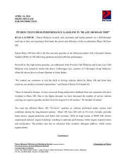 petron tests high-performance gasoline in &ldquo;blaze 100 road trip&rdquo;