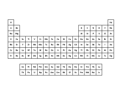 H He Li Be BCNOF Ne Na Mg Al Si PS Cl Ar K Ca Sc Ti V Cr Mn Fe