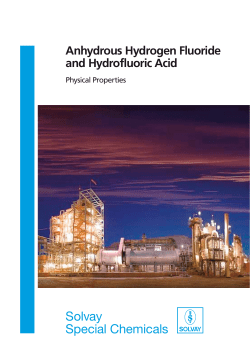 Anhydrous Hydrogen Fluoride and Hydrofluoric Acid