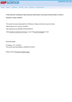 Finite element modeling of high-pressure