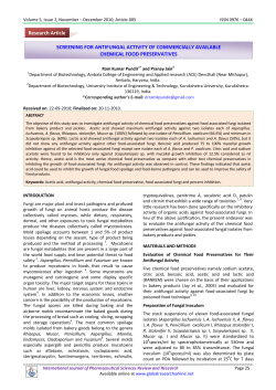 SCREENING FOR ANTIFUNGAL ACTIVITY OF COMMERCIALLY