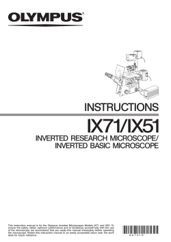 Olympus ix71 Manual