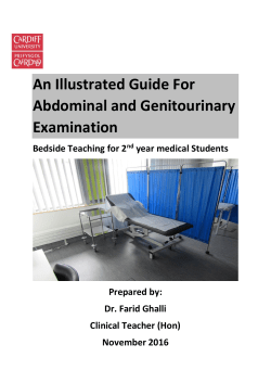 An Illustrated Guide For Abdominal and Genitourinary Examination