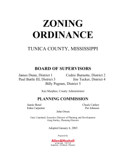 Zoning Ordinance - Tunica County Government Web Portal