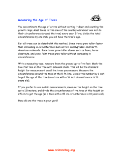 Measuring the Age of Trees