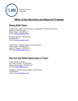 Office of the Secretary and Board of Trustees