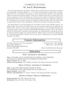 CURRICULUM VITAE Contact Information Education - X