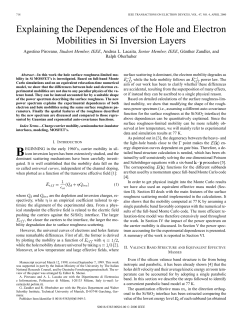 Explaining the dependences of the hole and electron mobilities in Si