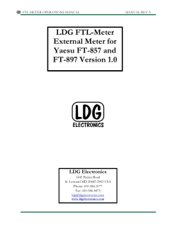 LDG FTL-Meter External Meter for Yaesu FT-857 and FT