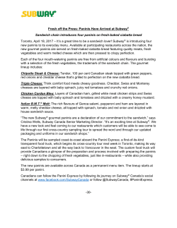 Fresh off the Press: Paninis Have Arrived at Subway&reg; Sandwich