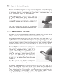 Chapter 12.10 Crystal Systems and Habits