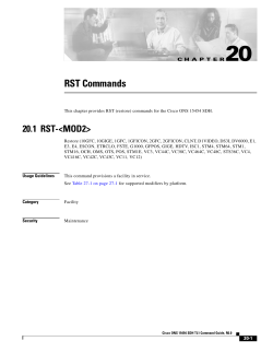 Chapter 20, RST Commands