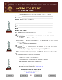 Please complete this form and email to Cradle of Liberty Council