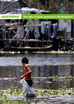 G The State Of Water Resources In The Philippines