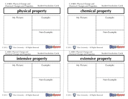 physical property intensive property chemical property extensive