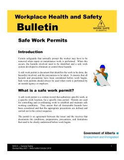 Safe Work Permits (SH013)