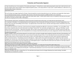 Resident Survey Open Ended Questions
