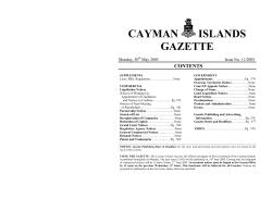 Grand Court Notices - Cayman Islands Government