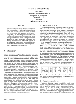 Search in a Small World