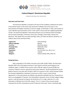 Cultural Report: Dominican Republic