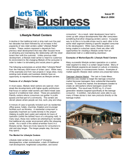 Lifestyle Retail Centers - University of Wisconsin