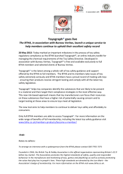 Toyograph® goes live - British Toy and Hobby Association