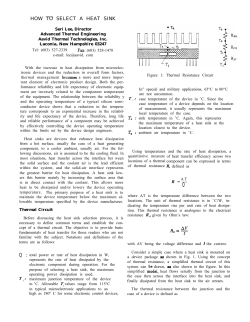 how to select a heat sink