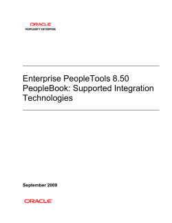 Enterprise PeopleTools 8.50 PeopleBook