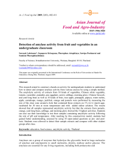Asian Journal of Food and Agro-Industry